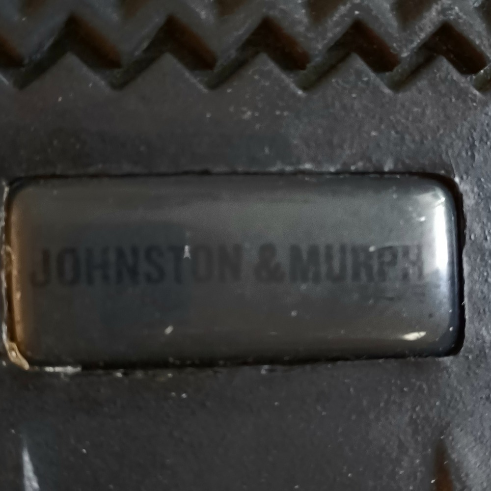 Johnston & Murphy Mens Black Pebbled Leather Split Toe Oxfords 20-7222 Size 12 M - Picture 12 of 13